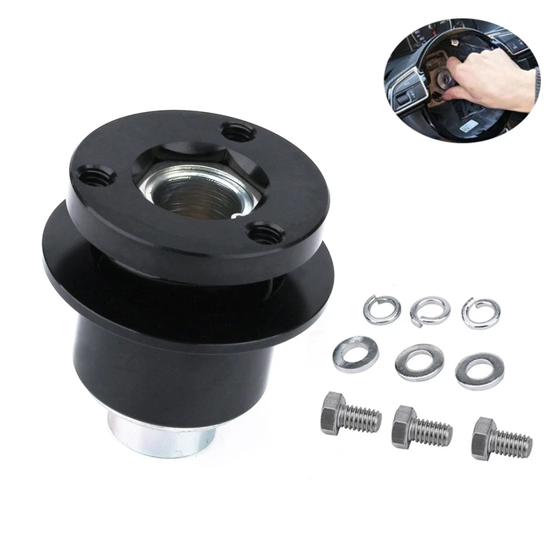 Universal Aluminum 360 Degree Steering Wheel Quick Release Disconnect Hub 3/4 Bore Universal Aluminum 360 Degree Steering Wheel Quick Release Disconnect Hub 3/4 Bore