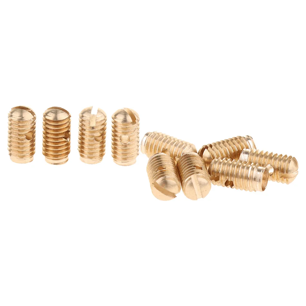 10pcs Alto Tenor Soprano Saxophone Sax Screws for Woodwind Instrument Parts, Gold