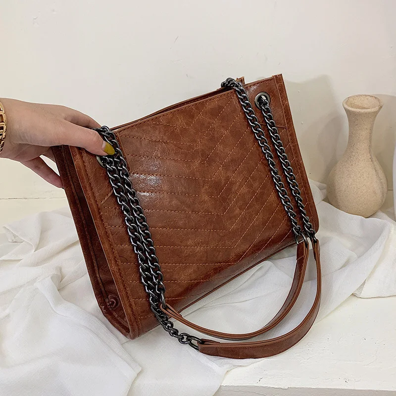 

Large Winter Shoulder Bag Women Travel Bags Leather Pu Quilted Bag Female Luxury Handbags Women Bags Designer Sac A Main Femme