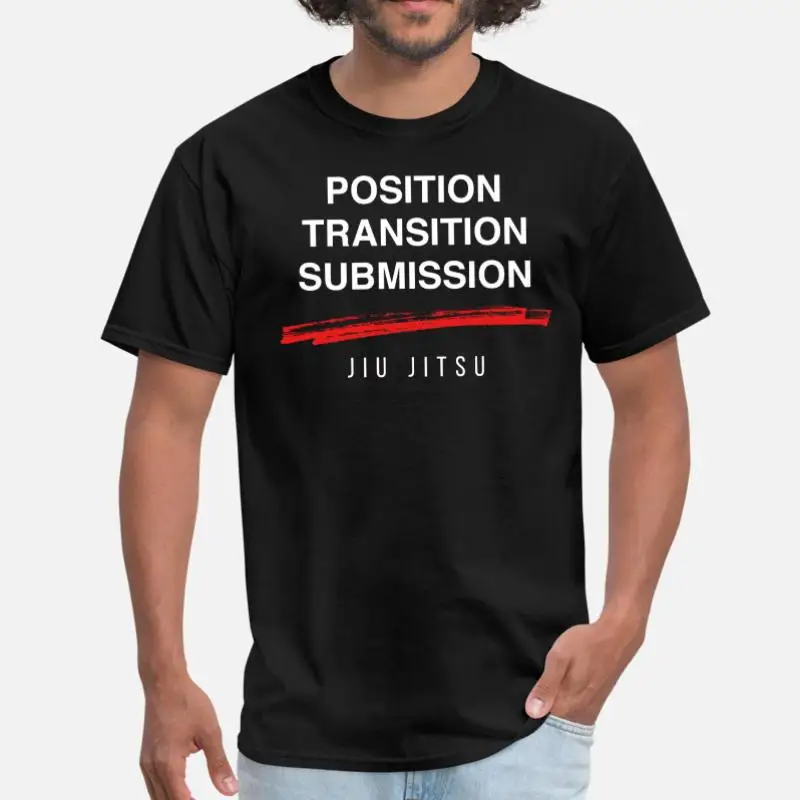 

Jiu Jitsu Bjj Position Transition Submission Light Mens T Shirt Girl Boys Round Neck Crazy Tshirt Short-Sleeve Female Top Tee