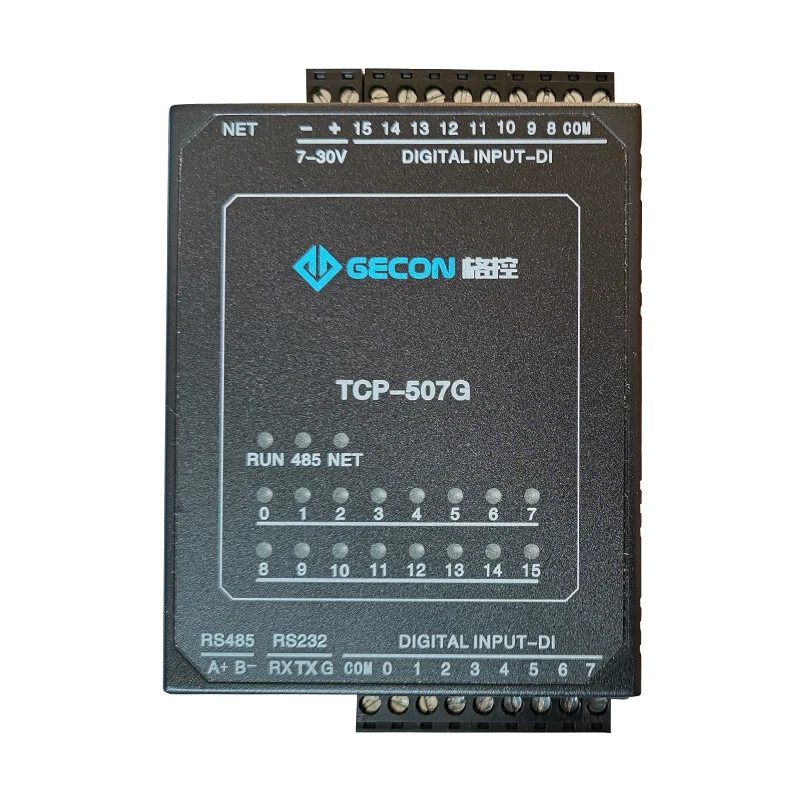 

Ethernet module 16DI industrial acquisition control module RS485 RS232 ModbusRTU TCP UDP protocol IO unit