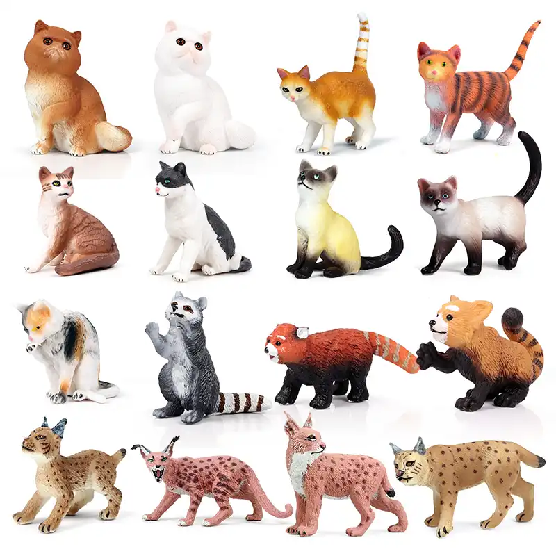 Figurine D Action Et De Jouets En Pvc Mini Animal De Compagnie Chat Raton Laveur Lynx Collection De Poupees A Collectionner Cadeau Pour Enfant Decoration De La Maison Aliexpress