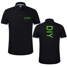 Летние классические футболки-поло с короткими рукавами, с вышивкой, наивысшего качества, на заказ, с надписью или текстом, на день рождения, Рождество, праздник