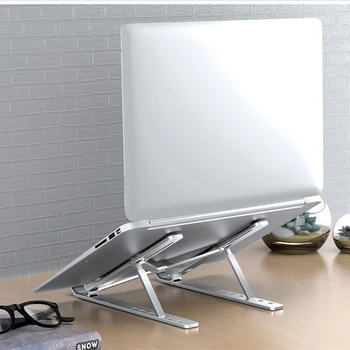 

Portable Laptop Stand Aluminium Foldable Macbook Pro Support Adjustable Notebook Holder Tablet Base For PC Computer Accessories