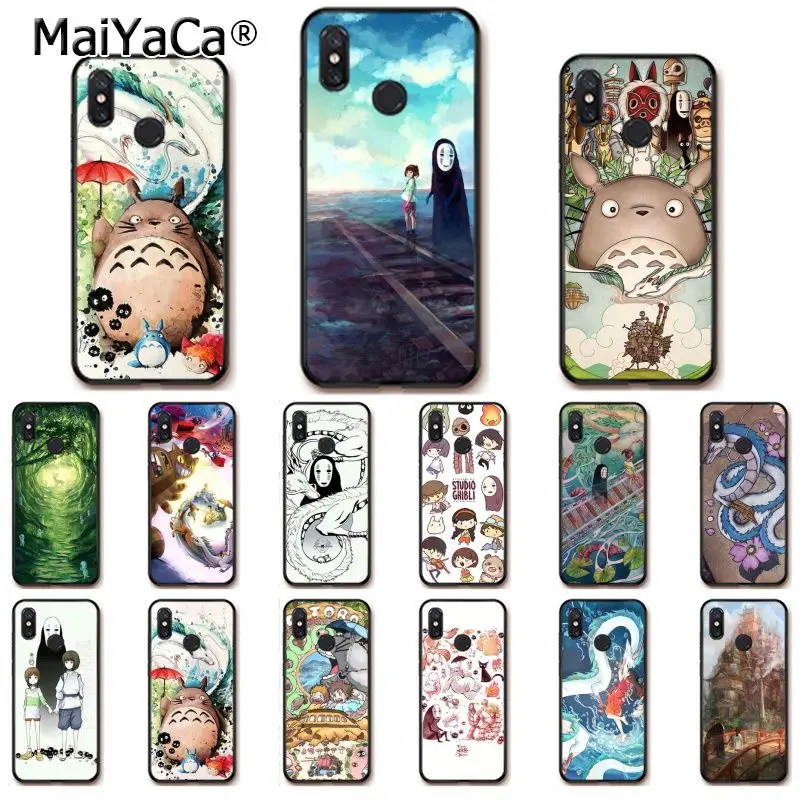 

MaiYaCa Studio Ghibli Ghiblies totoro Phone Case Cover for Xiaomi Redm4X 6A Redmi Go Redmi5 5Plus Note4 Note5 7 mi A1 A2Lite