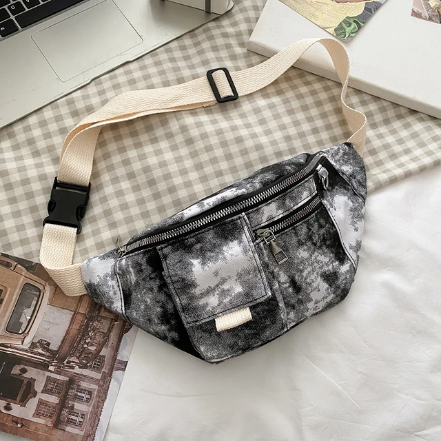 Milan Bum Bag Distressed SIlver