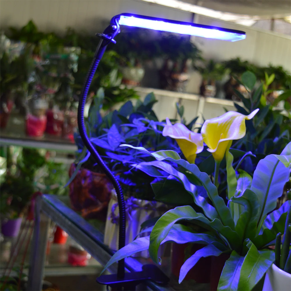 Светодиодный свет для выращивания, 24 Вт 3/9/12 часов времени 48 светодиодный 3 режима 5 уровней яркости осветителе для саженцев, красные, синие спектра для рассада растений USB