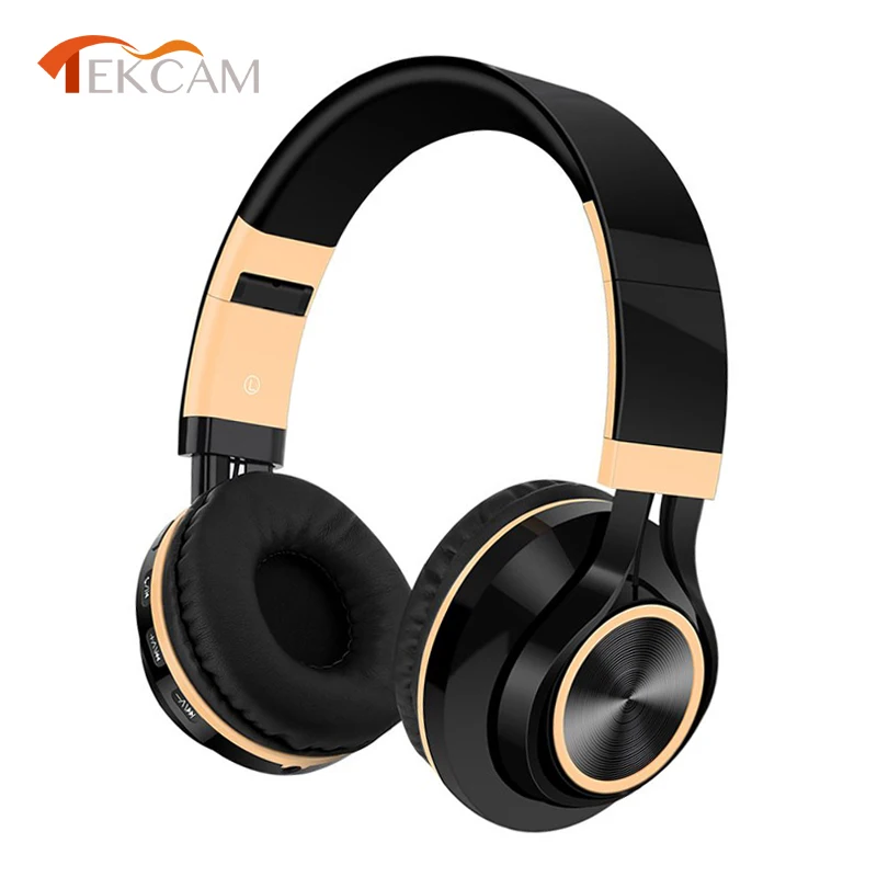 

Sports Headsets Foldable Headphone Adjustable Earphones With Microphone Support TF Card MP3 Player Wireless Bluetooth Headphones