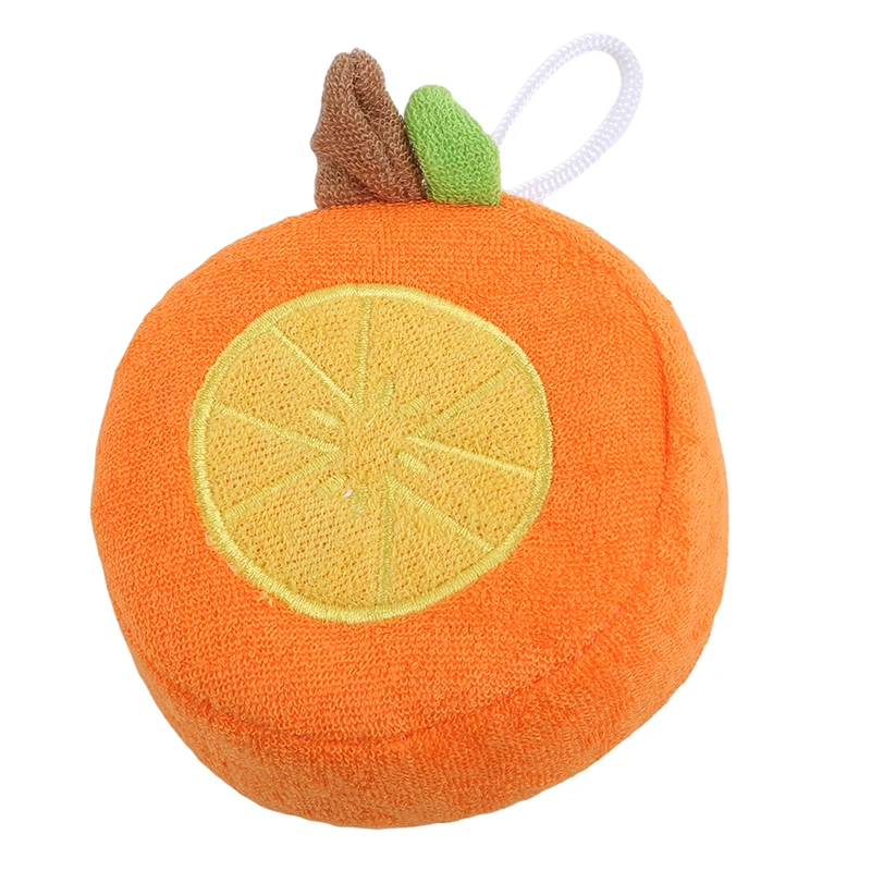 orange Креативный фруктовый детский ватный шарик для ванны, детский ватный шарик для ванны, детский хлопковый шарик для ванны с героями мультфильмов, забота о ребенке, предметы первой необходимости - Цвет: orange