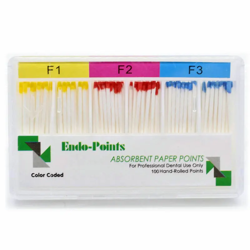 Absorbent Paper Points F1F2F3 Dental Root Cancel Files Endodontics Cotton Fiber Tips Dentist Product Materials images - 6