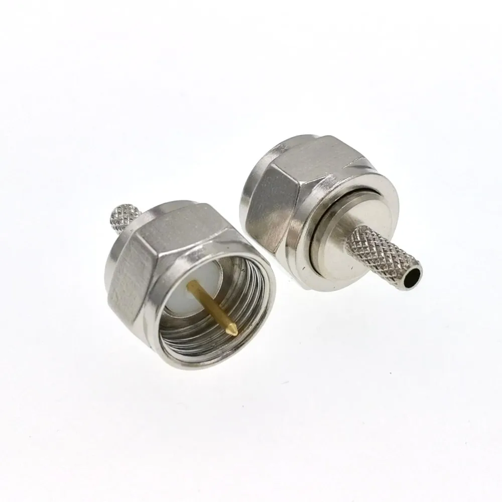 F Male  Crimp RG174 4