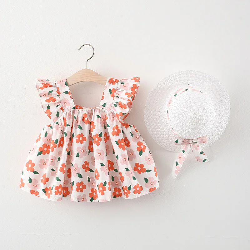 Summer Newborn Baby Clothes for 1 year baby girl birthday dress infant
