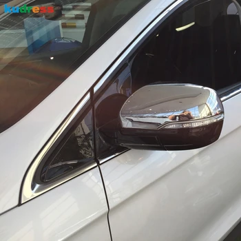 

For Ford Edge 2015 2016 2017 ABS Chrome Car back Rear View Reverse Side Door Mirror Cover stick trim frame part Accessories