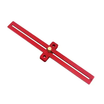 

Portable DIY Aluminum Scale Wood Measure Ruler Straight Line Drawing T Rule Woodworking Marking Gauge Tool 40JE