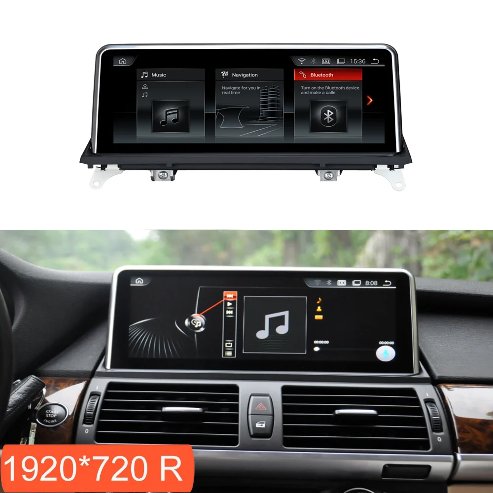

10.25" 1920*720 Resolution Android Multimedia Touch Screen for BMW X5/X6 E70 E71 2008-2010 with Radio GPS Navigation