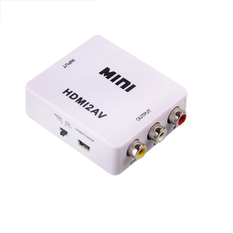 

HDMI-compatible To AV/CVBS L/R Converter Original Video Converter Box Mini HDMI2AV Adapter 1080P NTSC PAL For PS3/PC/DVR