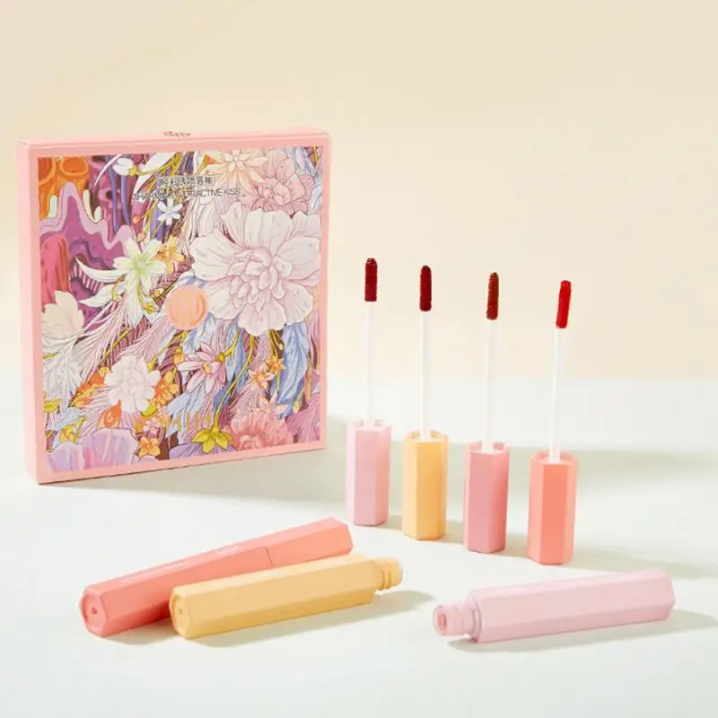 HIH 4 Pcs/Set lip gloss set matte lipgloss liquid lipstick Long lasting lipstick set lip tint lipgloss maquillaje makeup TSLM1 HIH 4 Pcs/Set lip gloss set matte lipgloss liquid lipstick Long lasting lipstick set lip tint lipgloss maquillaje makeup TSLM1