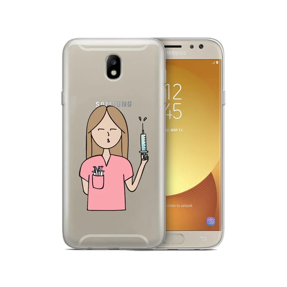 Медсестра здоровье и принтом «сердце», чехол для телефона для Samsung Galaxy J2 Pro J3 J4 J5 J6 J7 J8 ЕС плюс чехол Etui - Цвет: C31