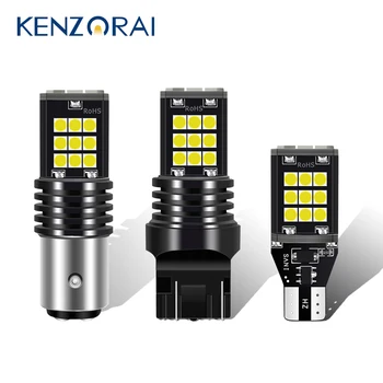 

1 piece T15 1156 1157 T20 7440 7443 3030 Chips Car Led Light Bulbs For Turn Signal Reverse Brake Lamp 24smd 10W 12V 6000K