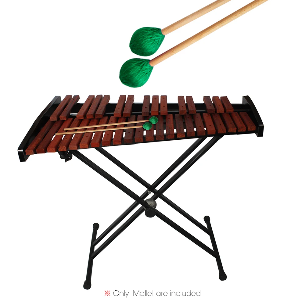 

Middle Marimba Stick Mallets Xylophone Glockensplel Mallet with Beech Handle Percussion Kit Musical Instrument Accessories