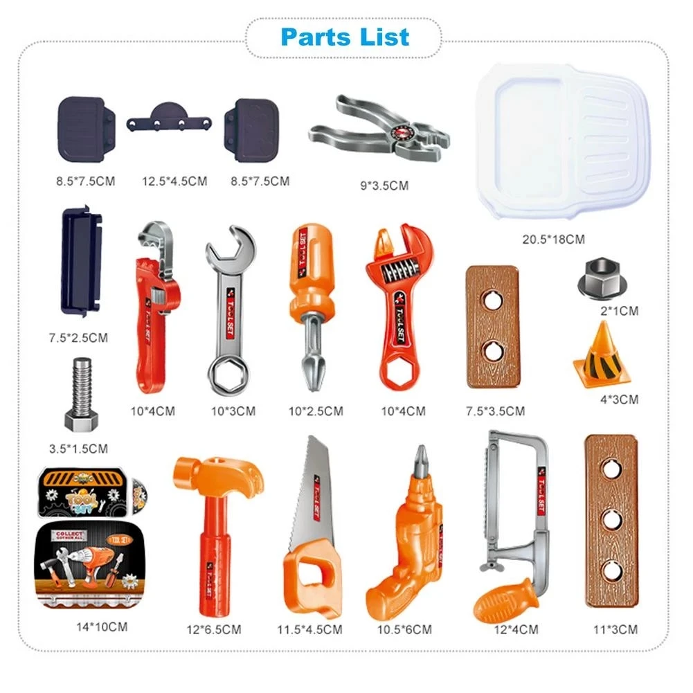 Kids Tool Set Simulation Repair Tools Screwdriver Tool Kit Child Learning Kit With Storage Case Bag Boy girl Birthday Gift