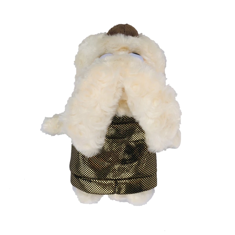 2 Pcs/set Cute Plush Dog Golf Clubs Cover For Driver Fairway Woods Clubs Practical Outdoor Golf Clubs Headcovers Golf Supplies