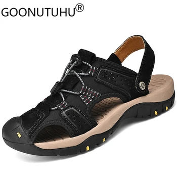 

Fashion men's sandals casual summmer breathable shoes male comfortable beash sandal man shoes for men big szie 38-47 new slipper