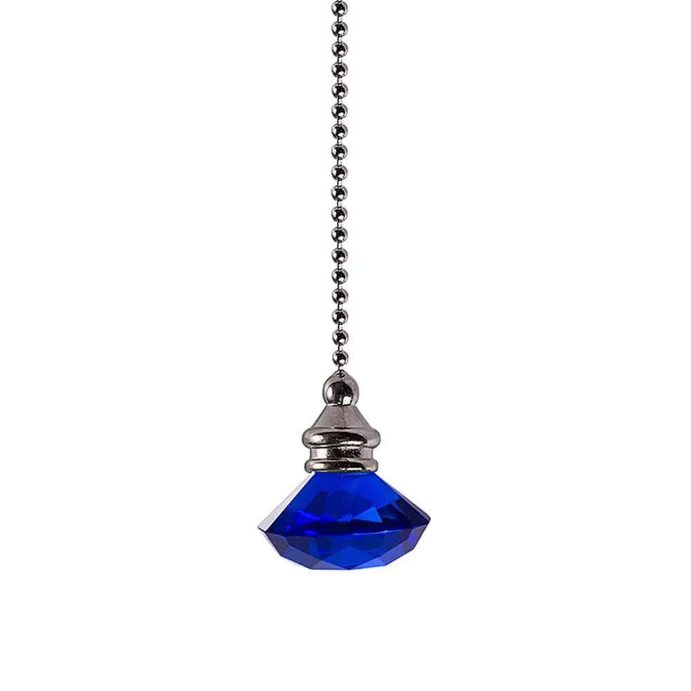 Портативная цепочка, свадебная подвесная подвеска, домашний декор, Настольный светильник, стильный ослепительный потолочный вентилятор, Призма - Цвет: Mid Blue