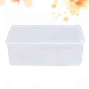 

4.4L Single Layer Plastic Crisper Rectangular Transparent Storage Box Dry Food Storage Container with Lid for Home Kitchen Bar