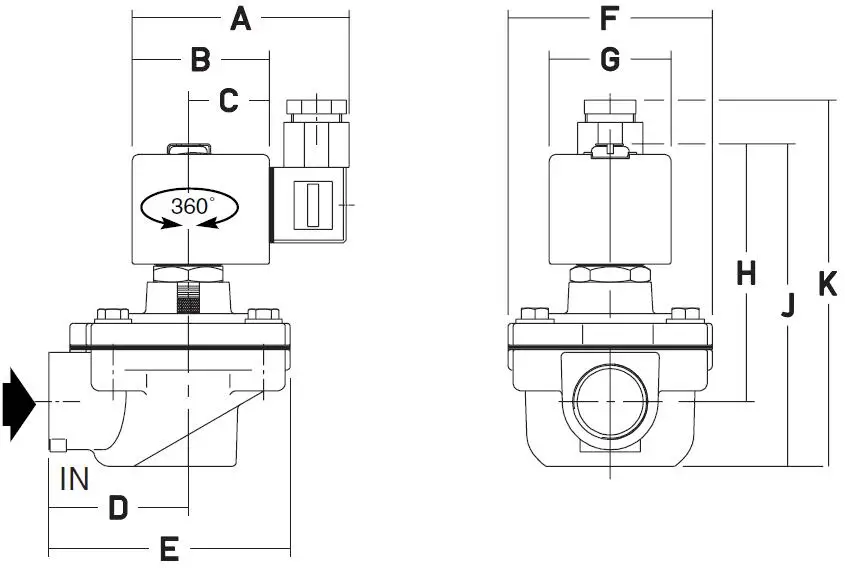 ASCO SCG353A044 " 2/2 way с алюминиевой резьбой одноступенчатый импульсный струйный клапан