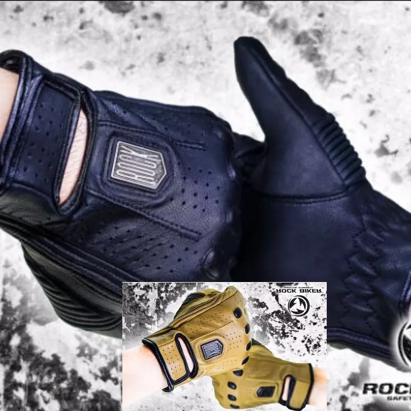Рок Байкер унисекс, для сенсорных экранов кожа moto rcycle перчатки Ретро Luvas Guantes защитные шестерни Мотоциклетные Перчатки s-xxl