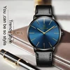 2022 Minimalist Men's Watch Ultra Thin Men's Watches For Men Fashion Simple Business Watch Leather Clock Reloj Hombre Relogio ► Photo 3/6