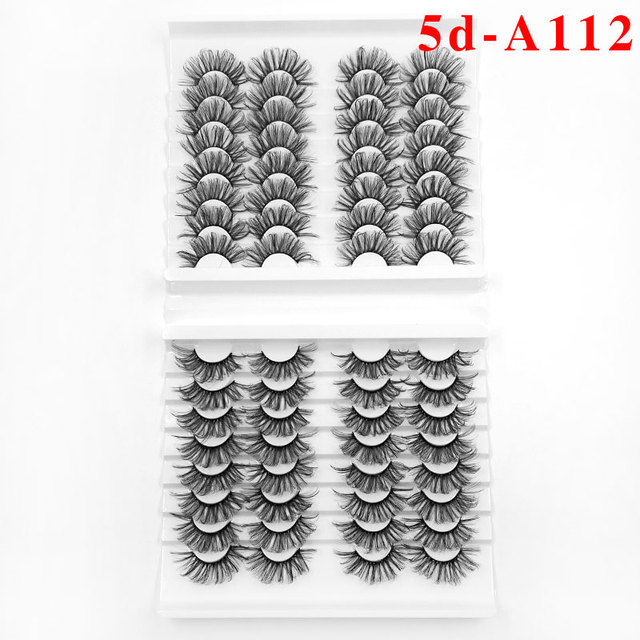 32 pairs 27mm Lashes Mink Eyelashes artificial Mink Hair Fluffy Messy Soft Natural Lashes Makeup 3d Mink Lashes