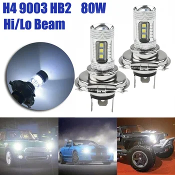 

2pcs Brand New H4 9003 HB2 Fog Driving Light LED Headlight 8000K High/Low Beam DRL 90W White Auto Replacement Parts Lights