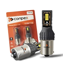 Conpex 2x 2200LM Canbus No Error P21W 1156 BA15S LED Bulb For Kia Rio 3 4 2015 2016 2017 2018 LED Daytime Running Light DRL Lamp