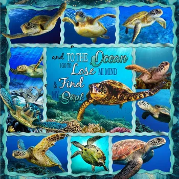 

Turtle 3D Printed Large Rug Marine Animal Series Carpets For Living Room bedroom Area Rugs Kids Non-slip Mat Home Decorative Pad