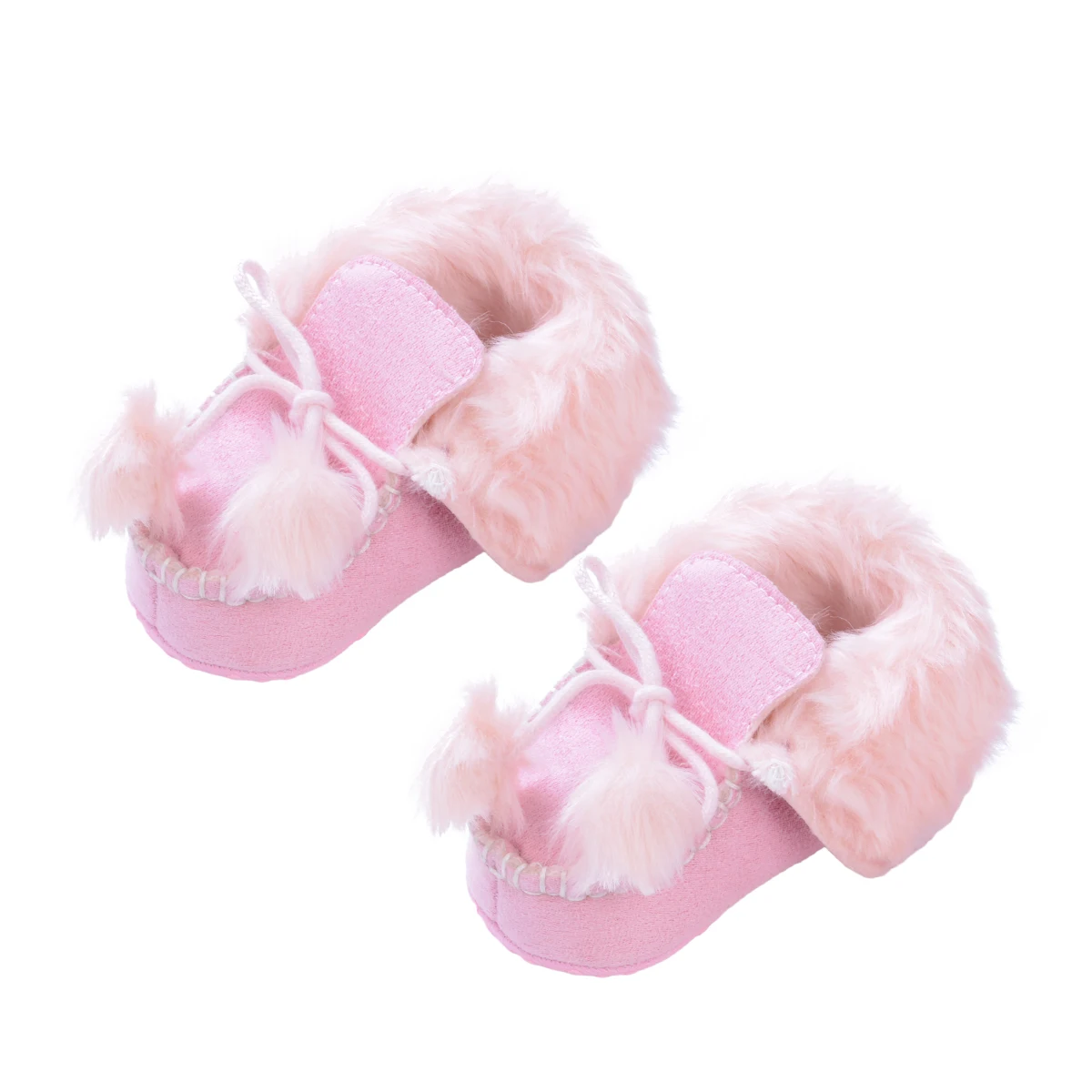Newborn Baby Soft Sole Snow Booties Warm Toddler Boy Girl Boots Crib Shoes 0-18M - Цвет: A