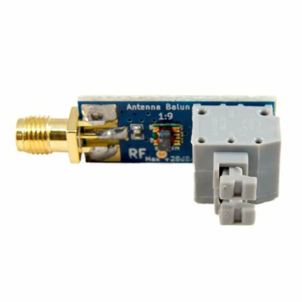 Blue HF Balun 1:9 Tiny Low-Cost 1:9 Balun; Long Wire HF Antenna RTL-SDR 160m-6m Assemble Board Refined module