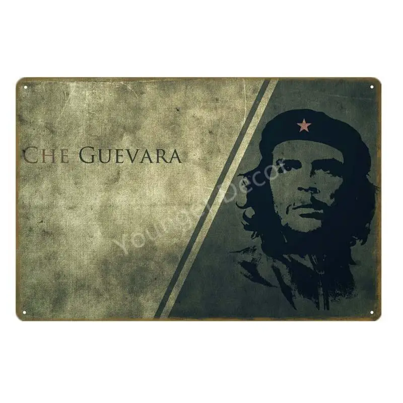 Винтажные Ретро Металлические плакаты Che Guevara, плакат, настенная живопись, табличка для бара, кафе, комнаты, клуба, вечерние, домашний декор, YD