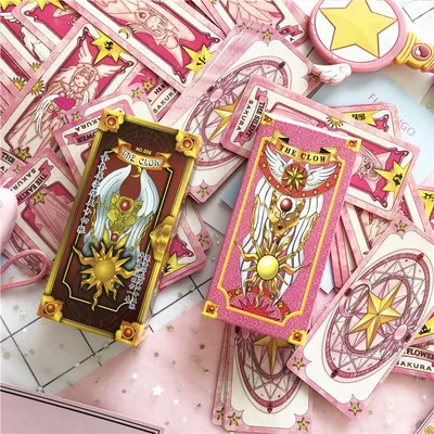 Аниме прозрачная карта 1 jeu de cartes captor Sakura Clow carte косплей реквизит KINOMOTO SAKURA CARD captor Sakura cartes Tarot the clow