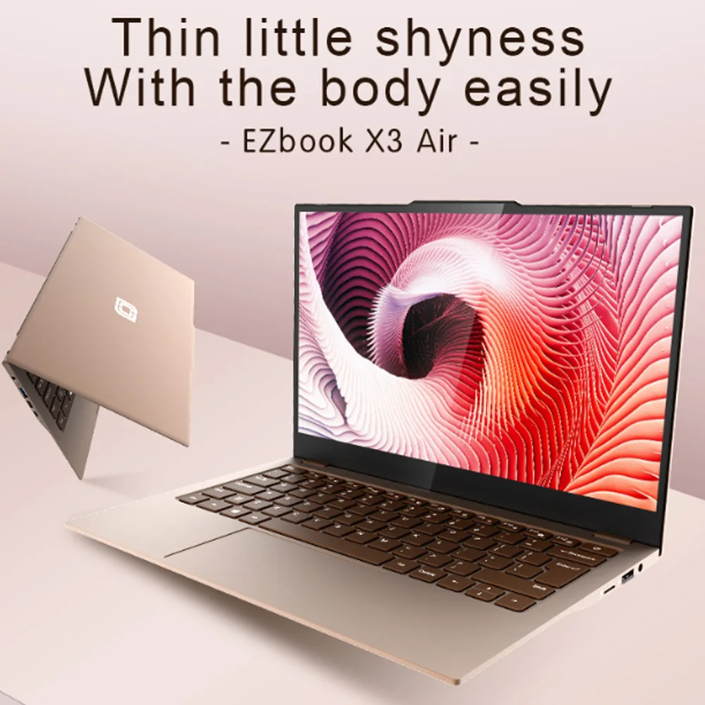 Джемпер EZbook X3 воздуха 13 3 дюймов ультра тонкий Тетрадь 4 ядра Win 10 ноутбук 8 ГБ 128