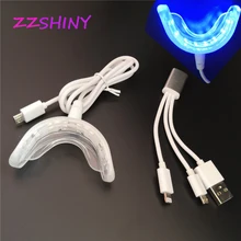 Портативный Умный СВЕТОДИОДНЫЙ Прибор для отбеливания зубов/3 usb-порта для Android IOS, система отбеливания зубов