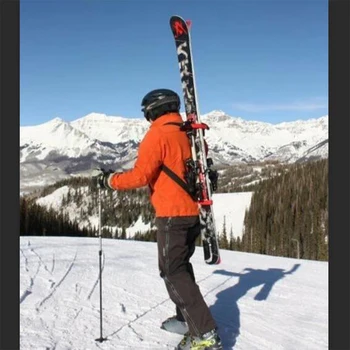 

Ski Tote Straps Dropshipping Skis and Poles Backpack Carrier Free Your Hand Adjustable Ski Hand Carrier Skiing Pole Shoulder
