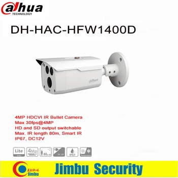 

DAHUA 4MP HDCVI IR Bullet Camera HAC-HFW1400D HD and SD output switchable Max. IR length 80m, Smart IR IP67, DC12V