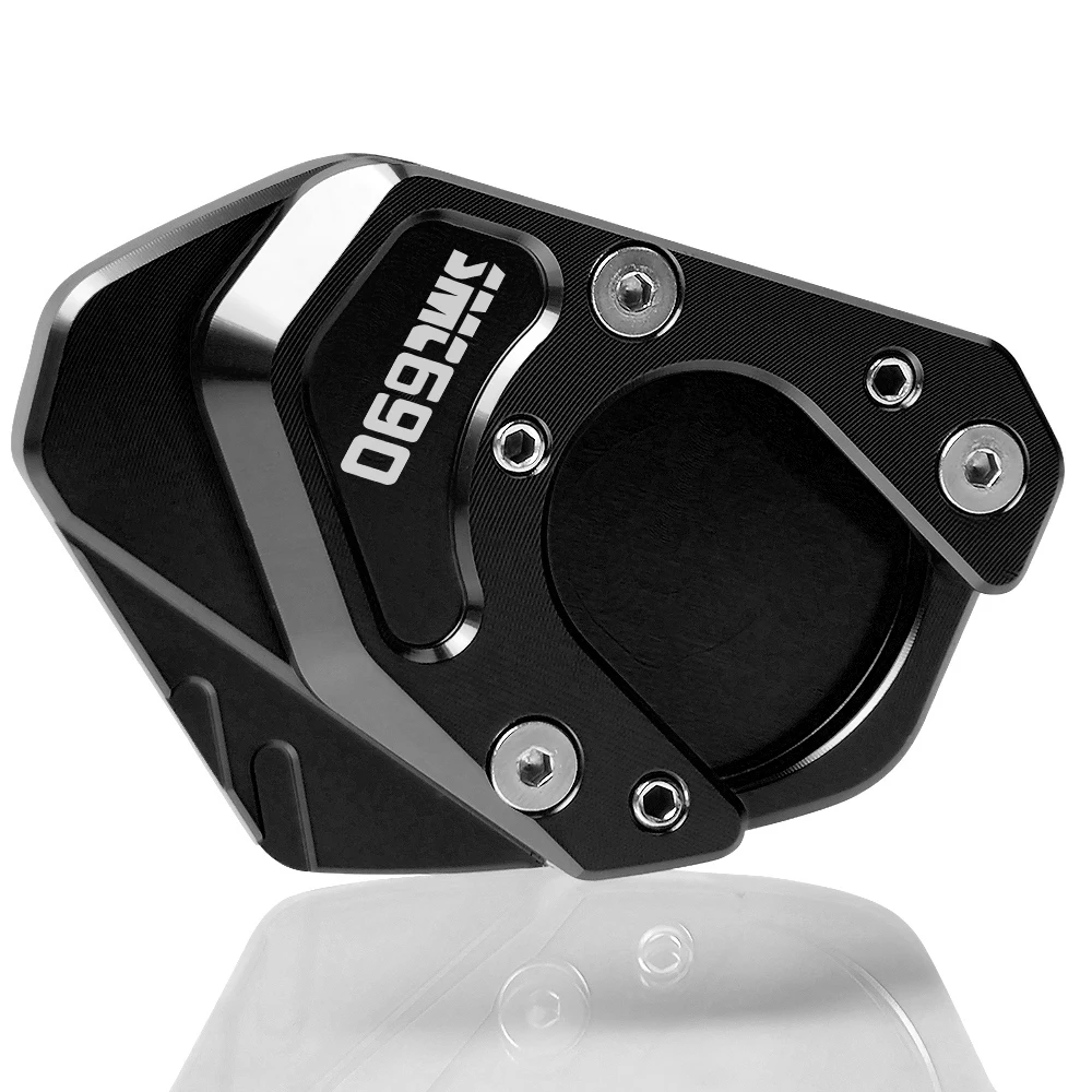 Kickstand Сторона Стенд расширение пластина Pad увеличить поддержку Pad для KTM 690 Duke R 690 Duke SMC/SMCR SMC-R 690 Enduro R - Цвет: Black-Black