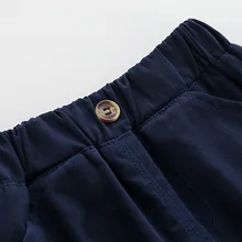 Летняя одежда bao ku/ короткие шорты их чистого хлопка для мальчиков, Детские повседневные шорты без открытой промежности с ремнем для волос 3 лет, 6