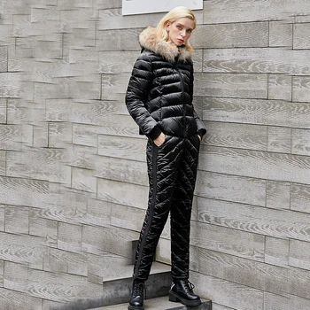 

Jacket Thick Coat Solid Casual Zipper New Suit es Cross-border down parka one set woman parka 8858