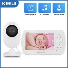 KERUI 4.3 inch Screen Babyphone Camera Video Nanny Baby Monitor With Camera Security Babyfoon Temperature Monitor Night Vision