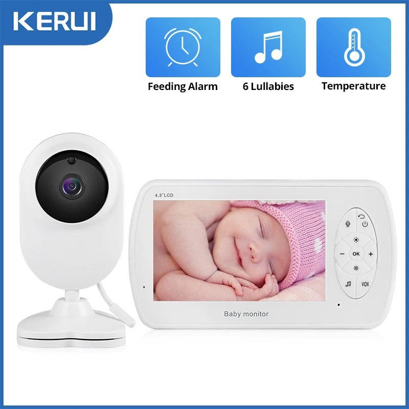 Kerui 4 3 Inch Screen Babyphone Camera Video Nanny Baby Monitor With Camera Security Babyfoon Temperature Monitor Night Vision Baby Monitors Aliexpress