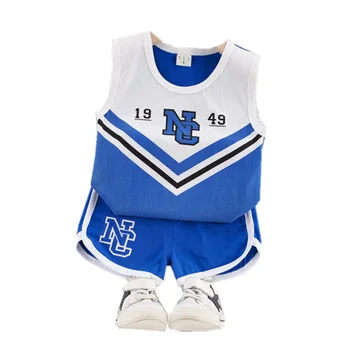 

New Summer Fashion Baby Girl Clothes Children Boys Clothing Cotton Vest Shorts 2Pcs/sets Toddler Casual Costume Kids Tracksuits